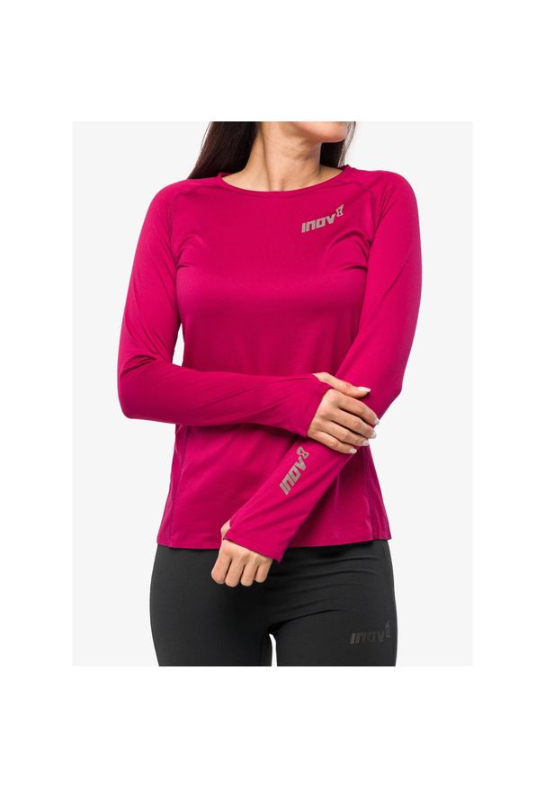 Bluza do biegania damska Inov-8 Base Elite LS. Kolor: różowy