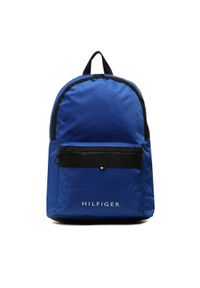 TOMMY HILFIGER - Tommy Hilfiger Plecak Th Skline Backpack AM0AM11321 Niebieski. Kolor: niebieski. Materiał: materiał