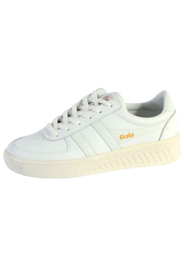Buty do chodzenia damskie Gola Grandslam Leather. Zapięcie: sznurówki. Kolor: biały. Materiał: materiał, syntetyk. Szerokość cholewki: normalna. Sport: turystyka piesza