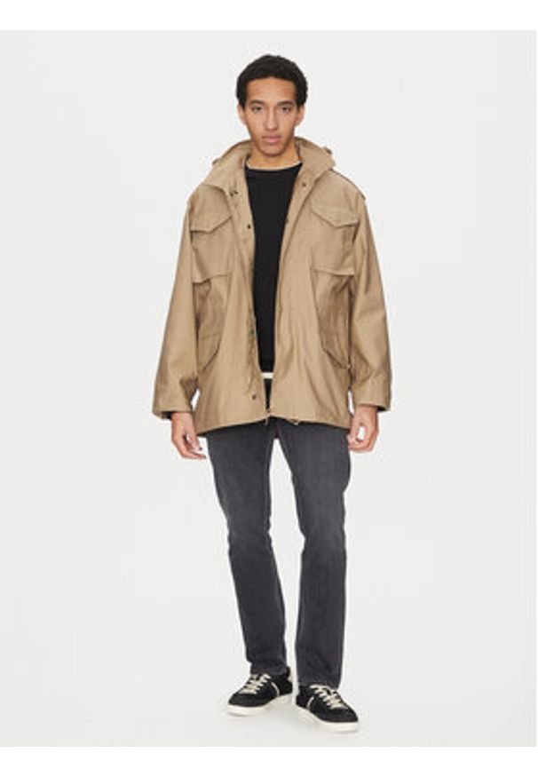 Alpha Industries Kurtka przejściowa M-65 Heritage 100103 Khaki Oversize. Kolor: brązowy. Materiał: syntetyk, bawełna