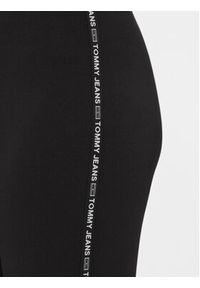 Tommy Jeans Legginsy DW0DW16378 Czarny Skinny Fit. Kolor: czarny. Materiał: syntetyk