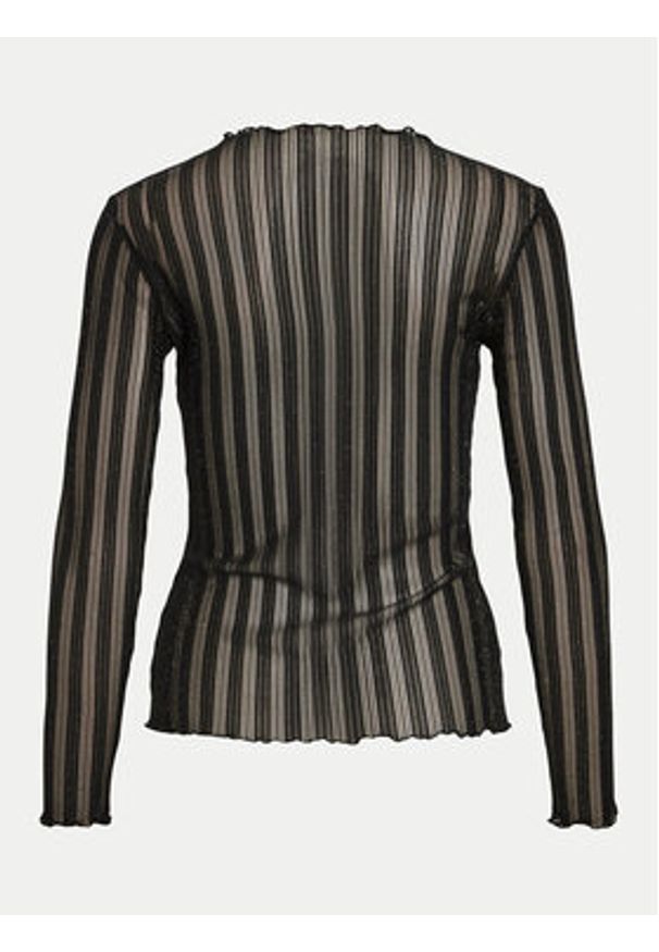 Vila Bluzka Mist 14102378 Czarny Slim Fit. Kolor: czarny. Materiał: syntetyk