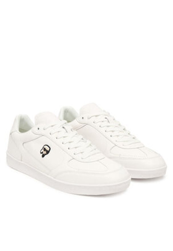 Karl Lagerfeld - KARL LAGERFELD Sneakersy KL53830N Biały. Kolor: biały. Materiał: skóra