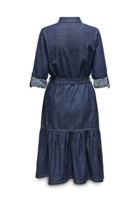 only - ONLY Sukienka jeansowa Sevigny 15357967 Granatowy Regular Fit. Kolor: niebieski. Materiał: bawełna #2
