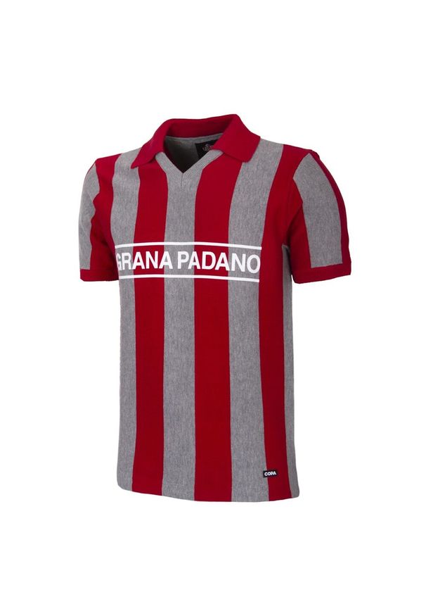 COPA FOOTBALL - Koszulka retro piłkarska dla dorosłych - US Cremonese 1983/84 - Czerwony/Szary. Kolor: czerwony, szary, wielokolorowy. Sezon: lato. Sport: piłka nożna