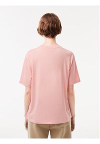 Lacoste T-Shirt TF5441 Różowy Regular Fit. Kolor: różowy. Materiał: bawełna #2