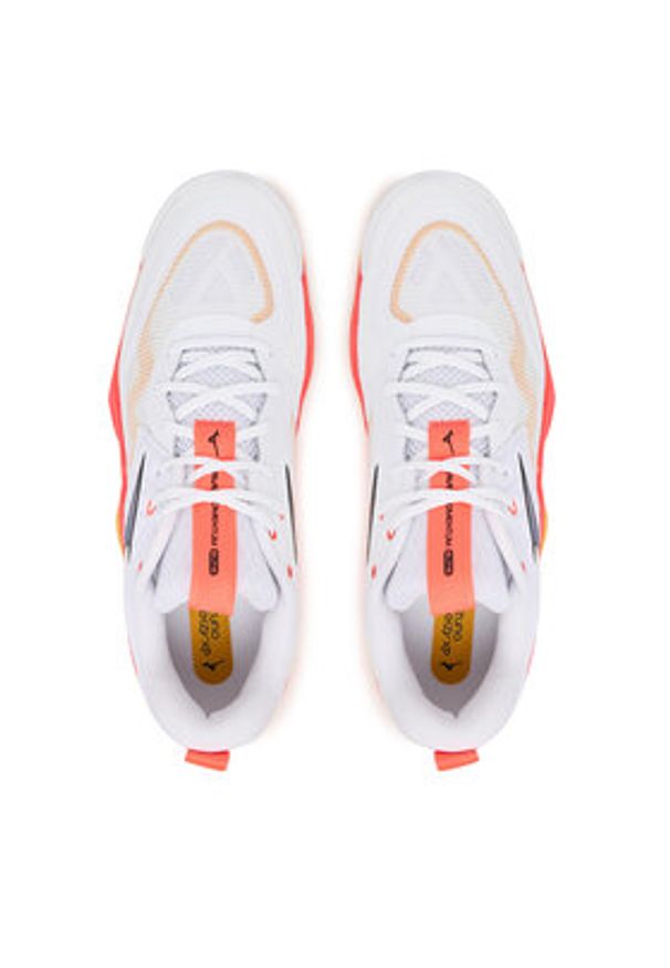 Mizuno Buty halowe Wave Momentum Elite V1GA2512 Pomarańczowy. Kolor: pomarańczowy. Materiał: skóra. Model: Mizuno Wave