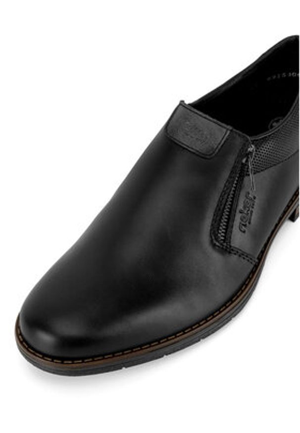 Rieker Półbuty 10351-00 Czarny. Kolor: czarny. Materiał: skóra