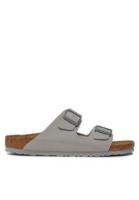 Birkenstock Klapki Arizona 1027696 Szary. Kolor: szary. Materiał: skóra