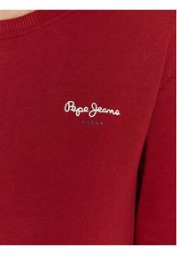 Pepe Jeans Bluza Calista PL581189 Czerwony Regular Fit. Kolor: czerwony. Materiał: bawełna