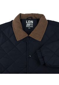 Przejściowa (Delikatnie Ocieplona) Kurtka Pikowana - Brave Soul - Granatowa. Kolor: niebieski. Materiał: tkanina, poliester. Sezon: wiosna, zima, jesień #2