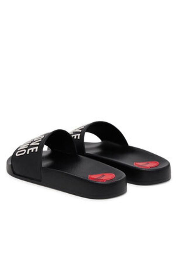 Love Moschino - LOVE MOSCHINO Klapki JA28052G0MI14000 Czarny. Kolor: czarny. Materiał: syntetyk