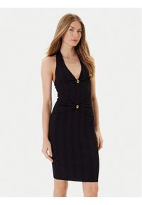 Marciano Guess Sukienka dzianinowa 5YGK17 5875Z Czarny Regular Fit. Kolor: czarny. Materiał: wiskoza