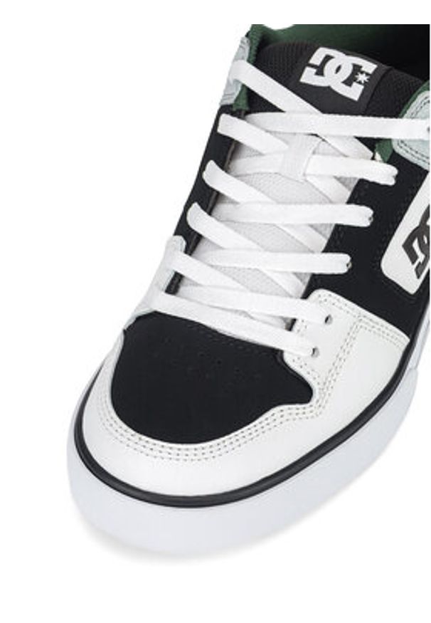 DC Shoes Sneakersy PURE 300660-WBN Biały. Kolor: biały. Materiał: skóra