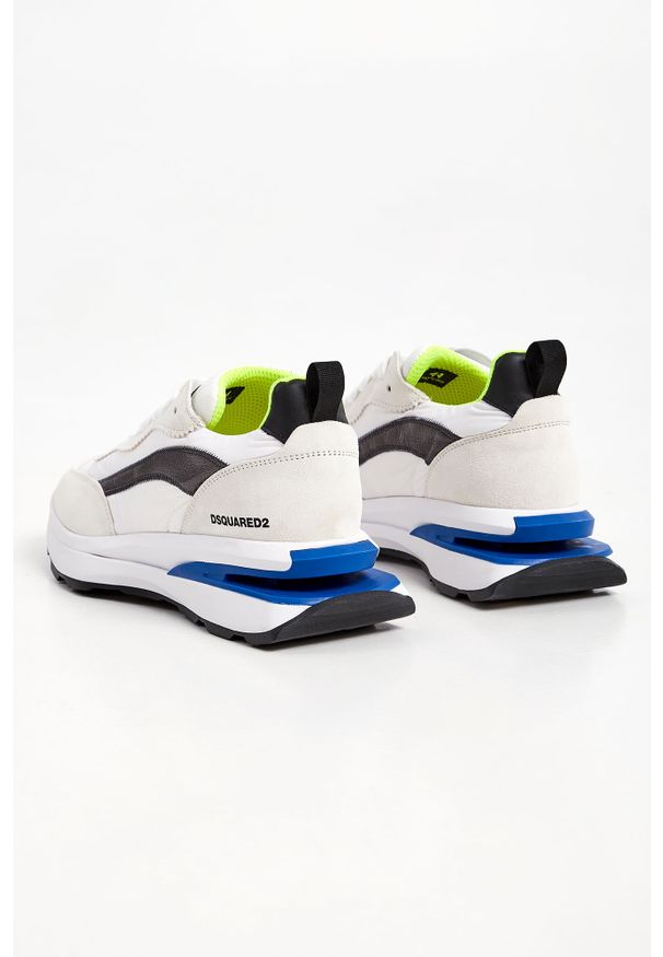 Sneakersy męskie DSQUARED2. Materiał: zamsz, materiał, guma. Wzór: aplikacja