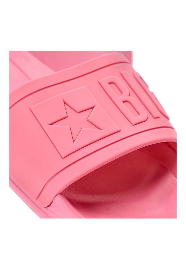 Big-Star - Różowe Klapki Big Star Wodoodporne Buty Damskie. Okazja: na co dzień, na plażę. Kolor: różowy. Materiał: materiał. Sezon: lato. Styl: casual, sportowy