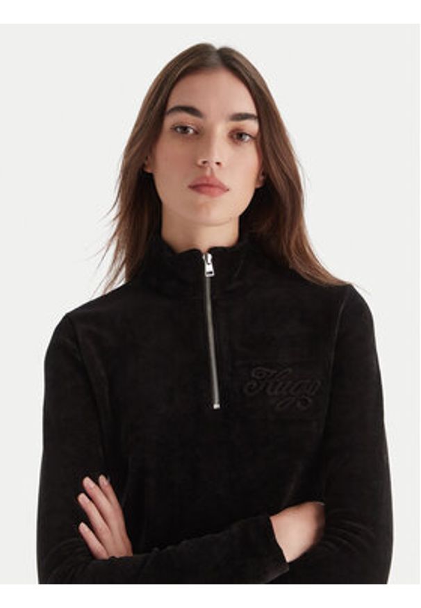 Hugo - HUGO Sukienka codzienna Napensio 50549677 Czarny Regular Fit. Okazja: na co dzień. Kolor: czarny. Materiał: bawełna. Typ sukienki: proste. Styl: casual