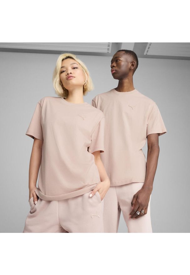 Puma - Koszulka unisex Essentials Elevated PUMA Rose Quartz Pink. Kolor: różowy. Materiał: materiał