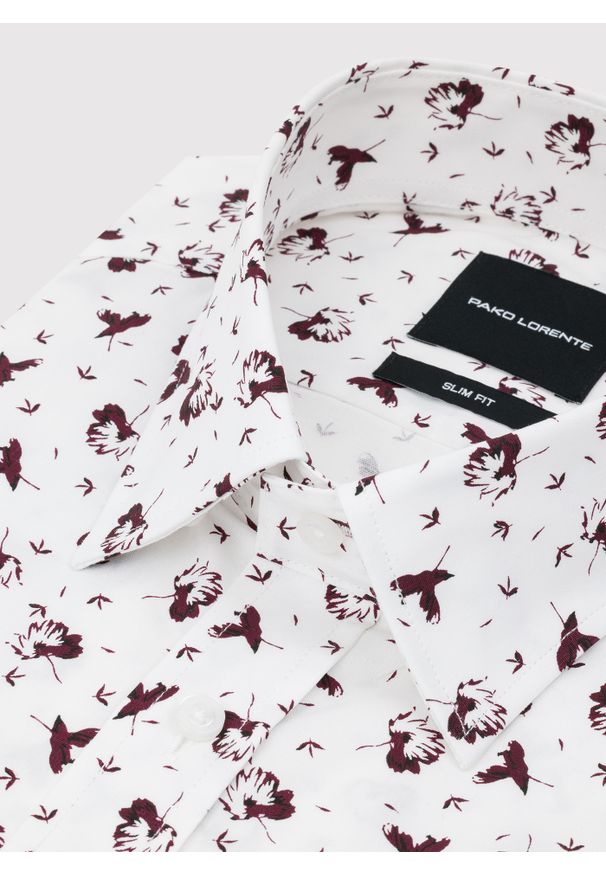 Pako Lorente - PAKO LORENTE – Koszula męska we wzór. Materiał: bawełna, elastan. Długość rękawa: długi rękaw. Długość: długie