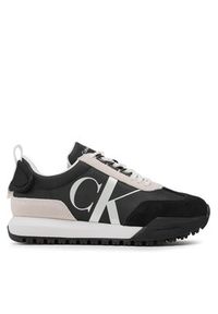 Calvin Klein Jeans Sneakersy Toothy Runner Laceup Mix Pearl YW0YW01100 Czarny. Kolor: czarny. Materiał: materiał #3