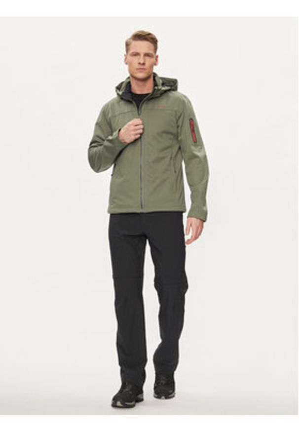 CMP Kurtka przeciwdeszczowa 39A5027 Zielony Regular Fit. Kolor: zielony. Materiał: syntetyk