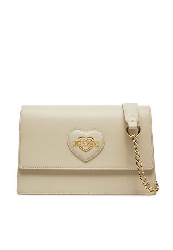 Love Moschino - LOVE MOSCHINO Torebka JC4260PP0LKL0110 Écru. Materiał: skórzane