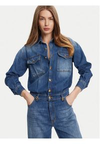 Elisabetta Franchi Kombinezon TJ-38D-51E2 Niebieski Regular Fit. Kolor: niebieski. Materiał: bawełna