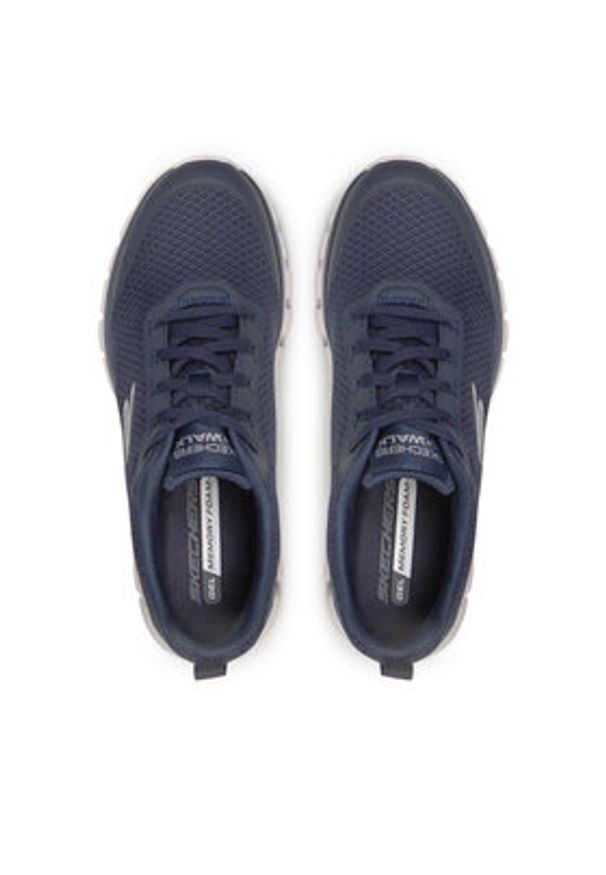 skechers - Skechers Sneakersy Go Walk Glide-Step Flex-Ryder 216225/NVY Granatowy. Kolor: niebieski. Materiał: materiał