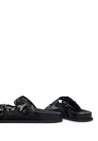Patrizia Pepe Klapki PPJ386.01 Czarny. Kolor: czarny. Materiał: materiał #7