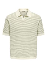 Only & Sons Polo Kian 22033457 Beżowy Relaxed Fit. Typ kołnierza: polo. Kolor: beżowy. Materiał: bawełna #1