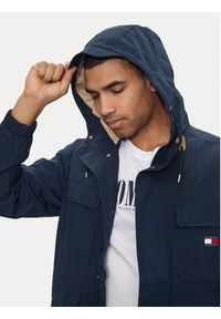 Tommy Jeans Parka Utility DM0DM18905 Granatowy Regular Fit. Kolor: niebieski. Materiał: bawełna #6