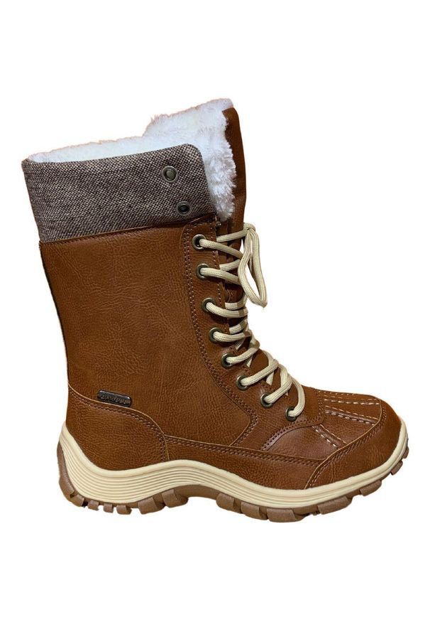 ELEMENTERRE - Damskie buty après-ski Élémenterre Elrington. Kolor: pomarańczowy, brązowy, wielokolorowy. Sezon: zima