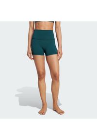 Adidas - Legginsy All-Me Sculpt Booty Short. Kolor: niebieski. Technologia: ClimaCool (Adidas). Długość: krótkie. Sport: fitness