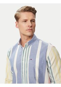 Tommy Jeans Koszula Oxford DM0DM23246 Kolorowy Relaxed Fit. Materiał: bawełna. Wzór: kolorowy #4