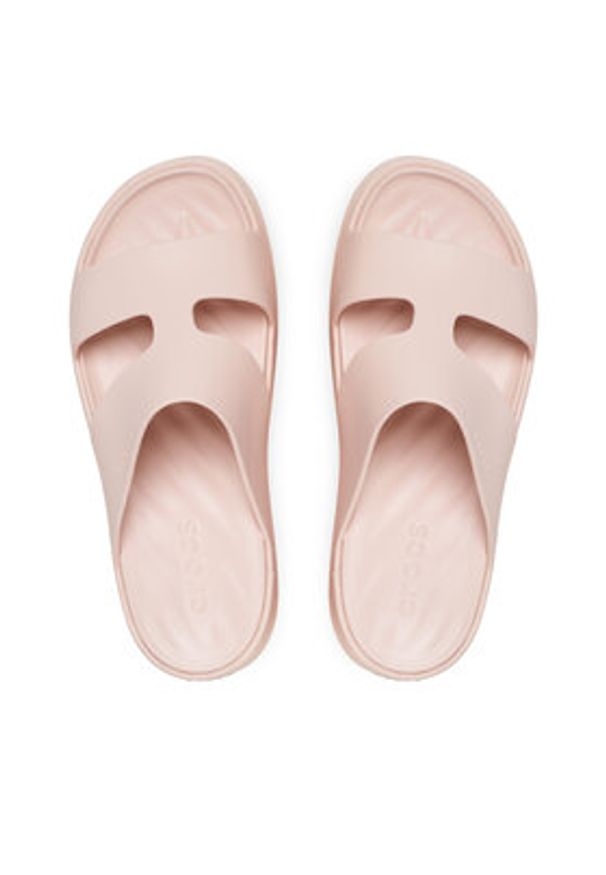 Crocs Klapki Getaway Platform H-Strap 209409 Écru. Kolor: kremowy. Obcas: na platformie
