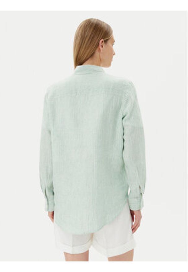 TOMMY HILFIGER - Tommy Hilfiger Koszula WW0WW44679 Zielony Regular Fit. Kolor: zielony. Materiał: len