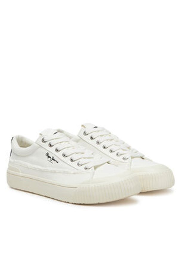 Pepe Jeans Tenisówki Ben Fresh W PLS31589 Biały. Kolor: biały. Materiał: materiał