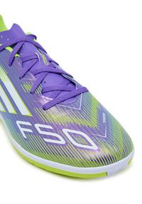 Adidas - adidas Buty do piłki nożnej F50 Club Indoor Boots JI0023 Fioletowy. Kolor: fioletowy. Materiał: skóra #5