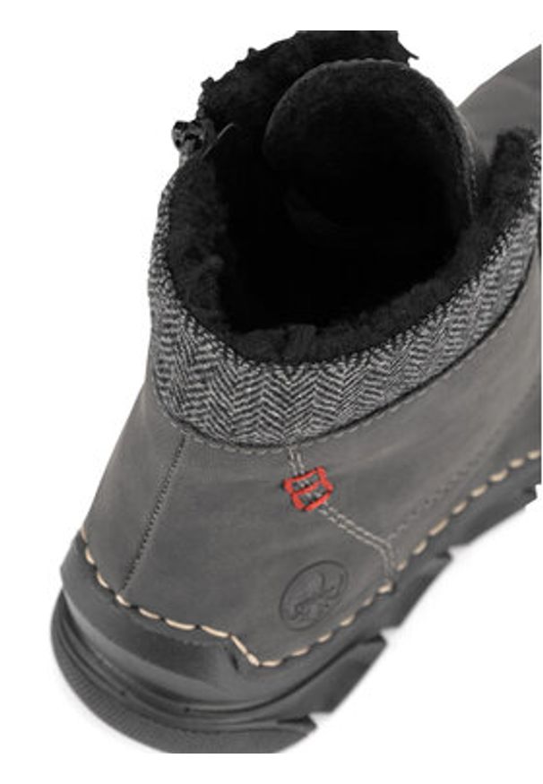 Rieker Trzewiki 55031-45 Szary. Kolor: szary. Materiał: materiał