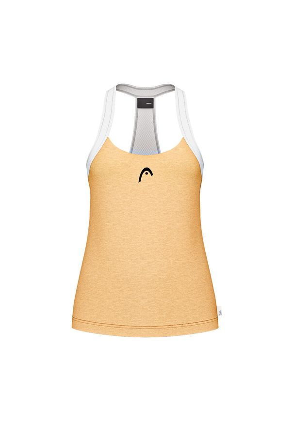 Damski tank top Head Play Tech. Kolor: żółty. Długość rękawa: bez rękawów. Sport: tenis