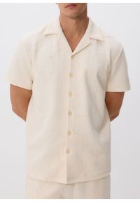 Reserved - Koszula regular fit - złamana biel. Materiał: dzianina, bawełna #1