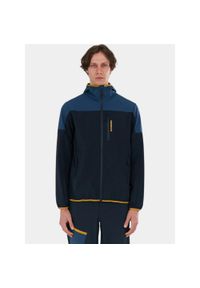 FUNDANGO - Kurtka softshell męska Fundango Alloy. Typ kołnierza: kaptur. Kolor: żółty, wielokolorowy, niebieski. Materiał: softshell