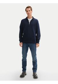 Tom Tailor Sweter 1044475 Granatowy Regular Fit. Kolor: niebieski. Materiał: bawełna #4