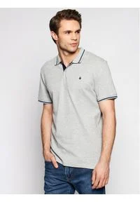 Jack & Jones - Jack&Jones Polo Jersey 12180891 Szary Regular Fit. Typ kołnierza: polo. Kolor: szary. Materiał: jersey, bawełna #1