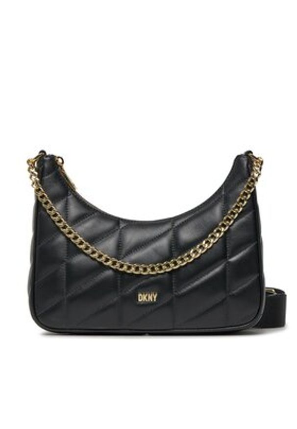 DKNY Torebka Betty R34EBB22 Czarny. Kolor: czarny. Materiał: skórzane