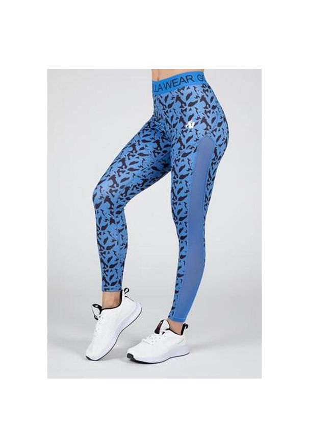 GORILLA WEAR - Osseo Leginsy - Niebieski. Kolor: niebieski. Sport: fitness