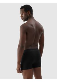 4f - Bielizna bokserki (2-pack) męskie. Kolor: czarny. Materiał: materiał, bawełna, elastan #2