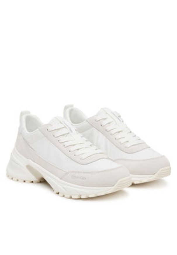 Calvin Klein Sneakersy Hike Runner Casual Ny-Su Aop Wn YW0YW01995 Biały. Okazja: na co dzień. Kolor: biały. Materiał: zamsz, skóra