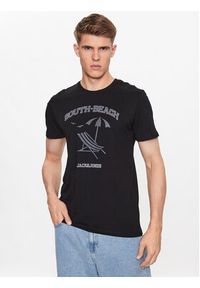 Jack & Jones - Jack&Jones T-Shirt Summer 12222921 Czarny Regular Fit. Kolor: czarny. Materiał: bawełna #8