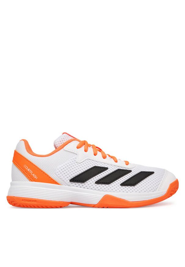 Adidas - adidas Buty do tenisa Courtflash JR4450 Biały. Kolor: biały. Materiał: materiał. Sport: tenis